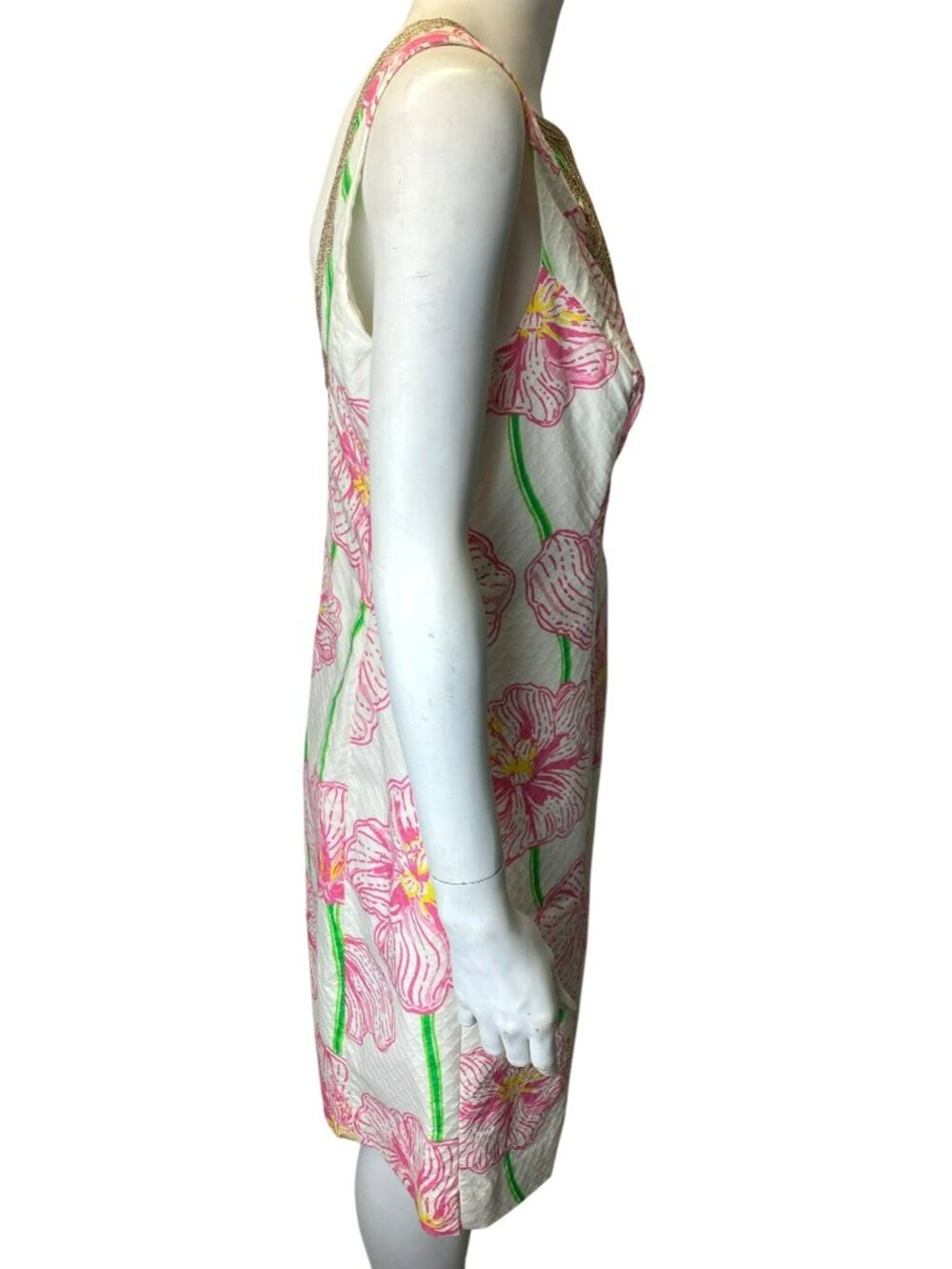 Lilly Pulitzer Janice Shift Dress Sleeveless Clover Cup Floral Print Size 10 NWT - Picture 2 of 10